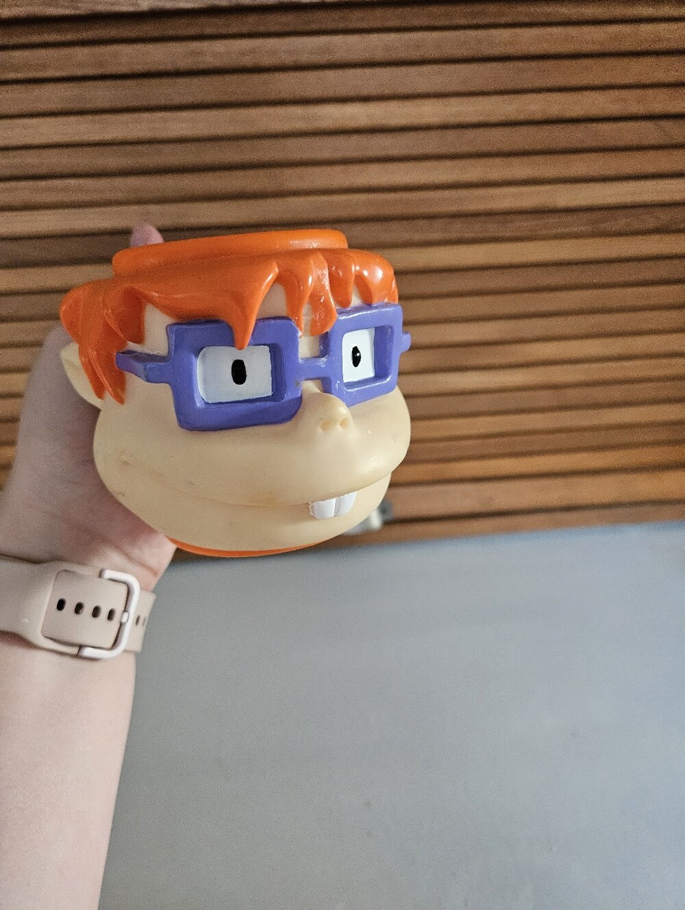 VTG 1997 Viacom Rugrats Chucky Plastic Mug